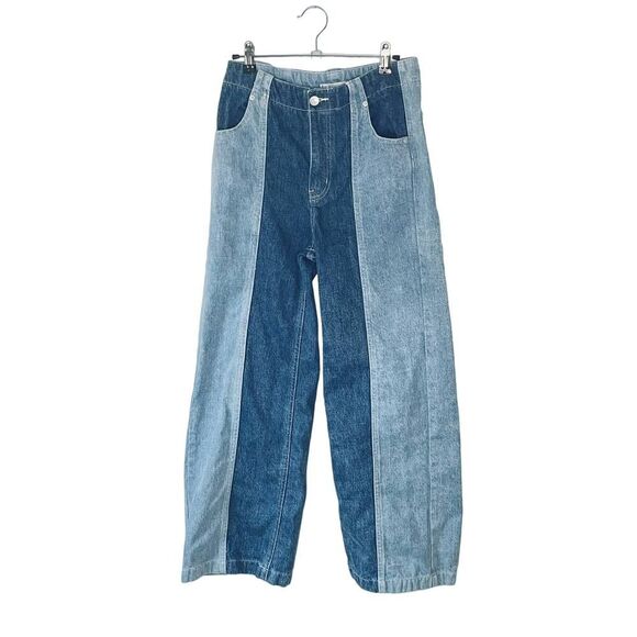 Women's Urban Outfitters BDG High & Wide color block Jeans sz. 26 #TT - Picture 1 of 9